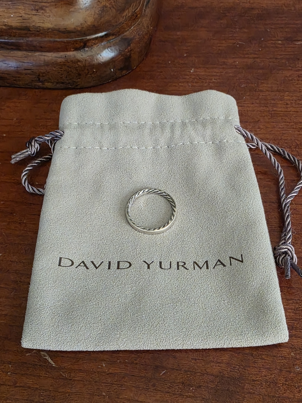 David Yurman Silver Cable Stack Ring